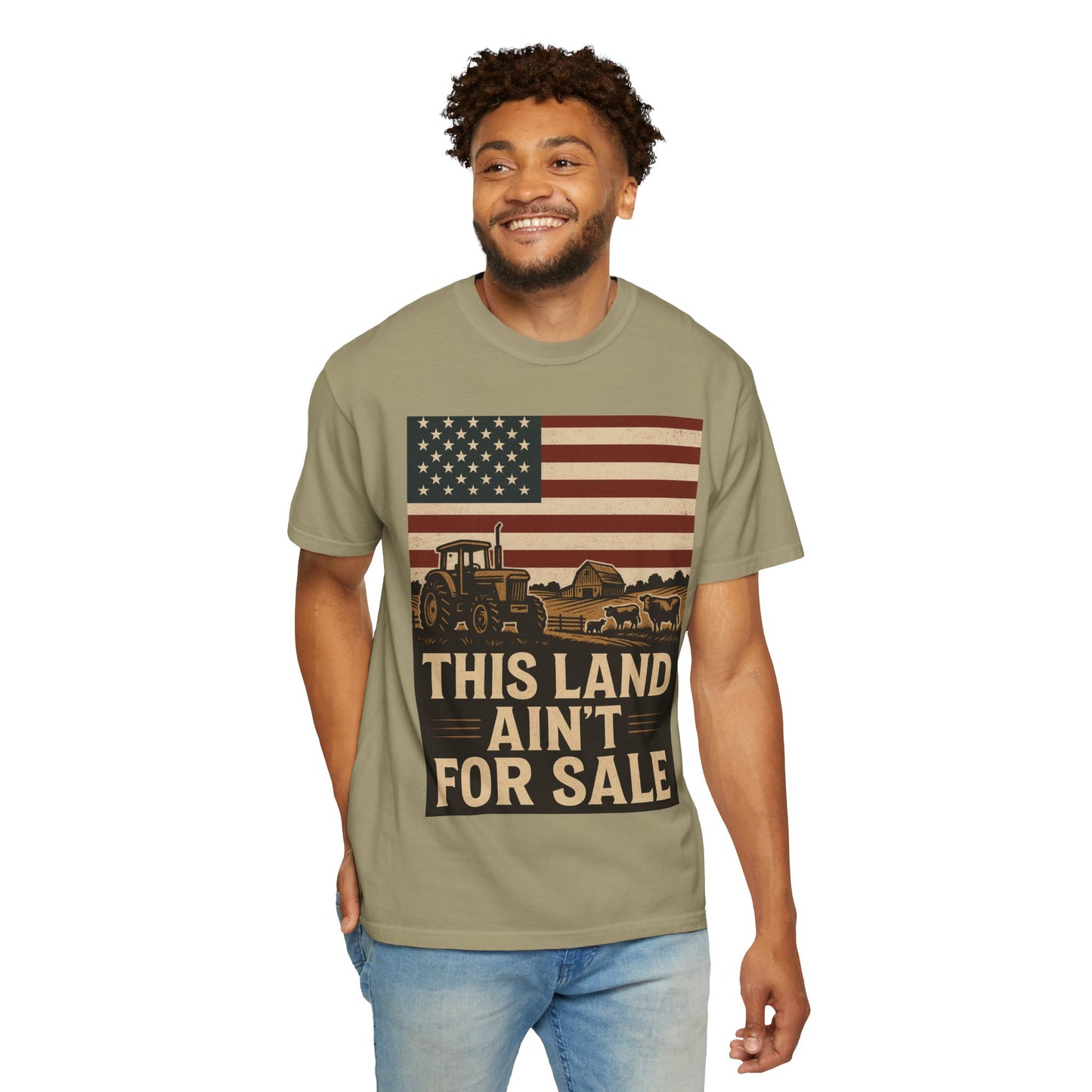 Patriotic Farm Life T-Shirt | This Land Ain't For Sale | Guard The Homestead