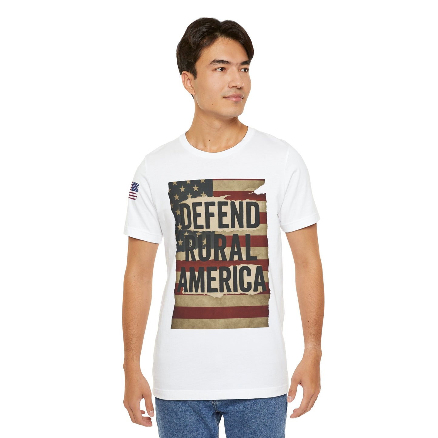 Defend Rural America Unisex Tee - Patriotic Short Sleeve Shirt