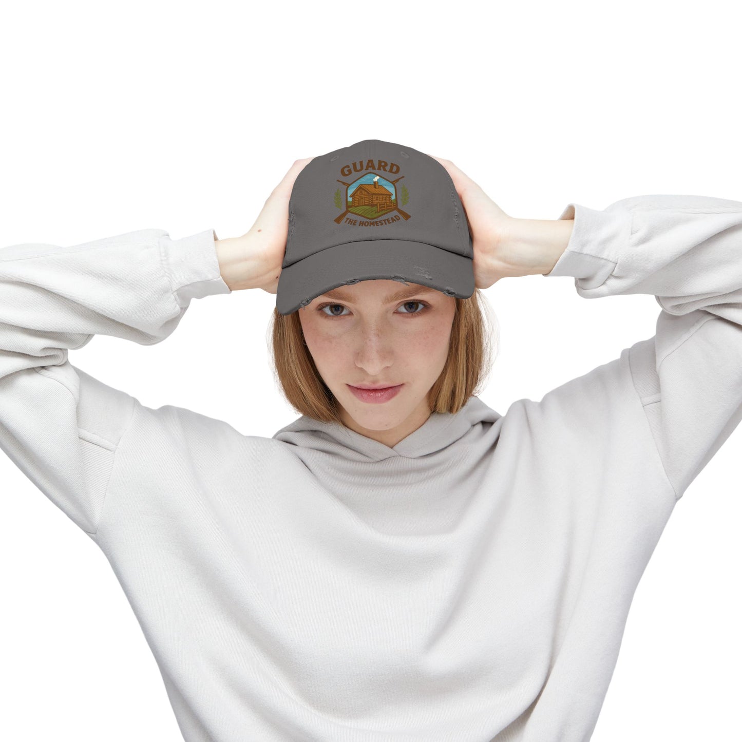 Distressed Cap Guard the Homestead Embroidered Patch