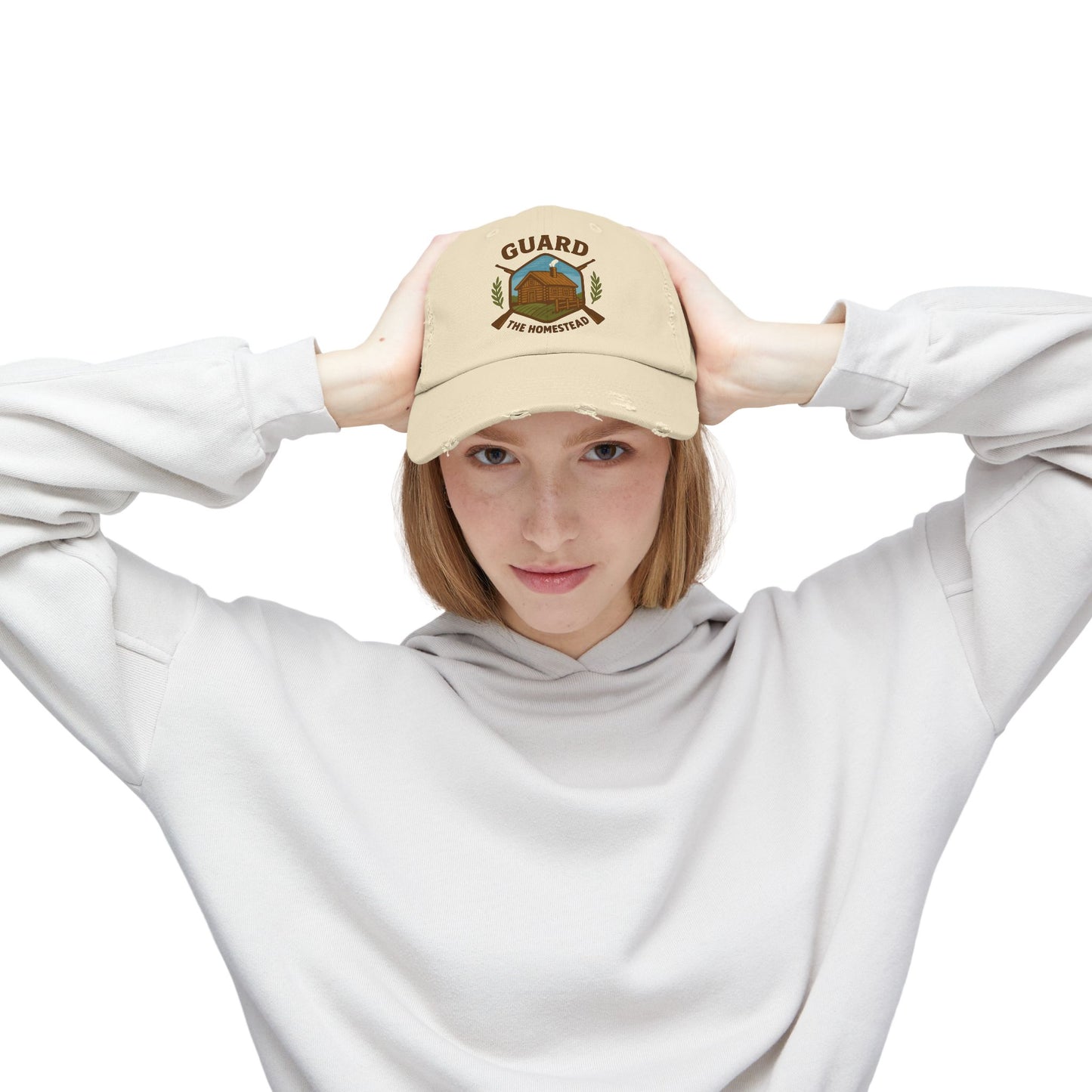 Distressed Cap Guard the Homestead Embroidered Patch