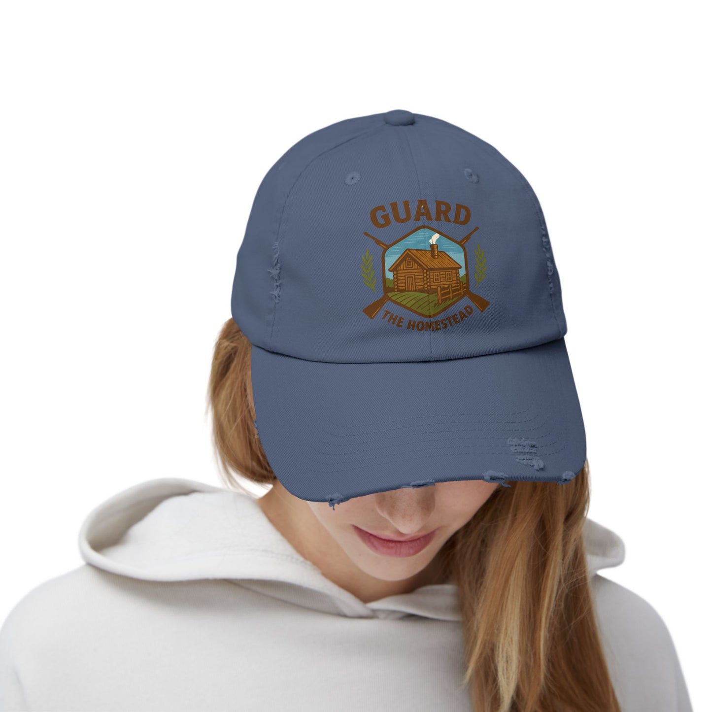 Distressed Cap Guard the Homestead Embroidered Patch