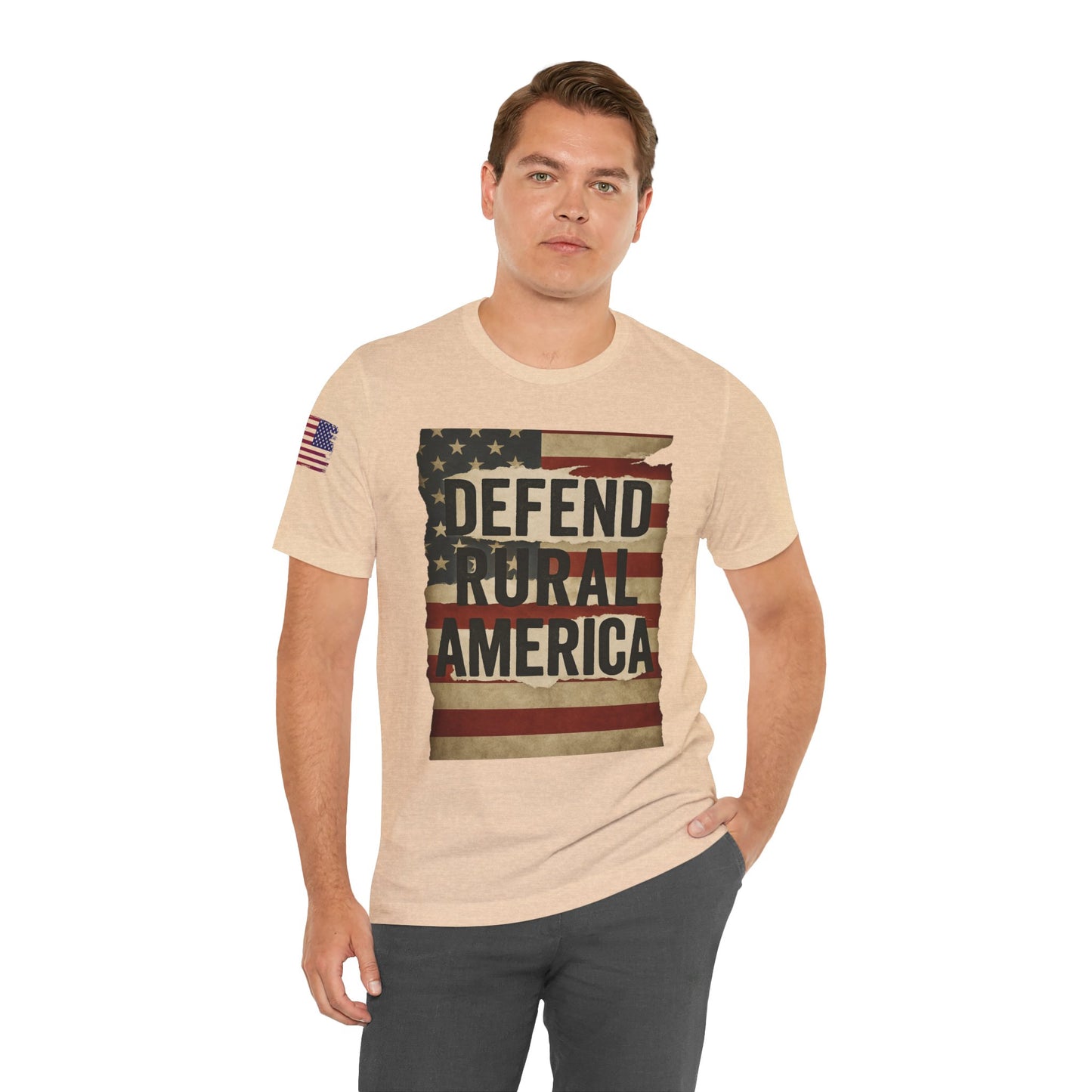 Defend Rural America Unisex Tee - Patriotic Short Sleeve Shirt