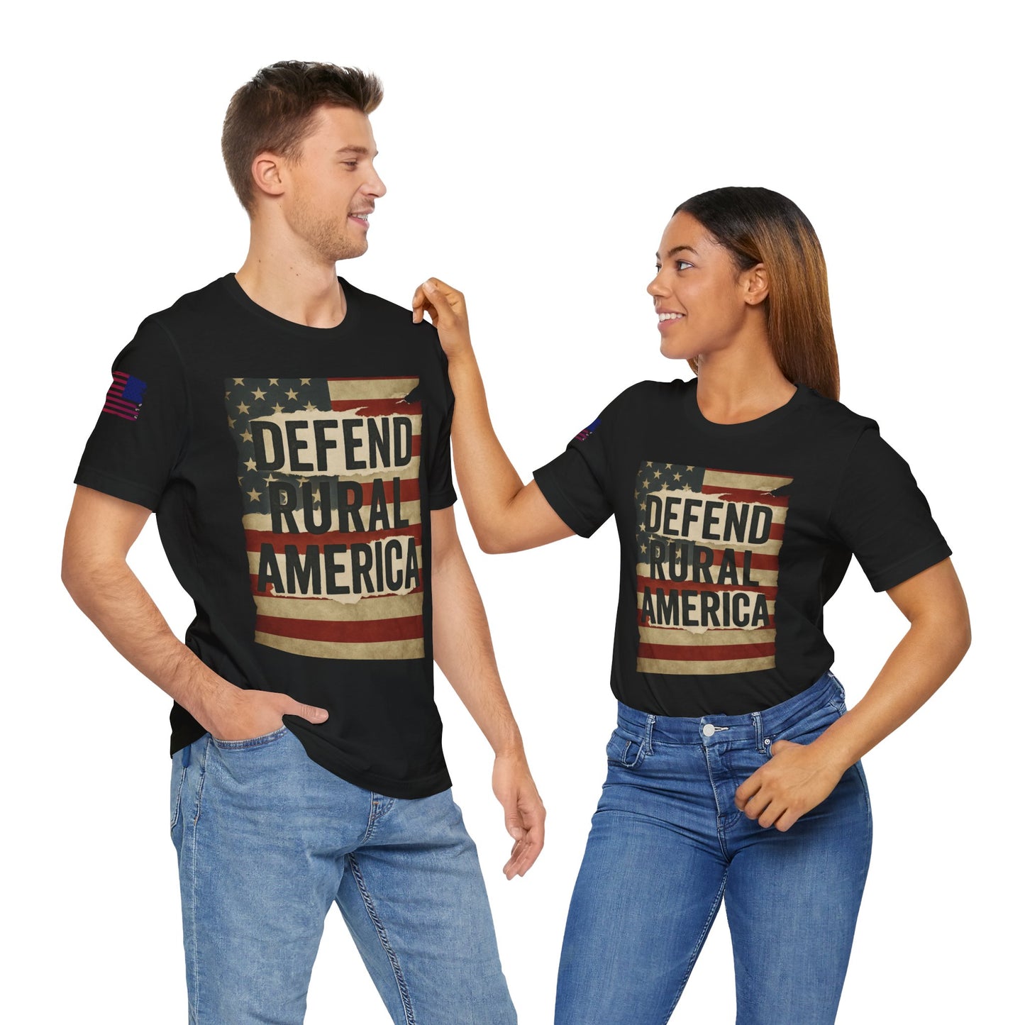 Defend Rural America Unisex Tee - Patriotic Short Sleeve Shirt