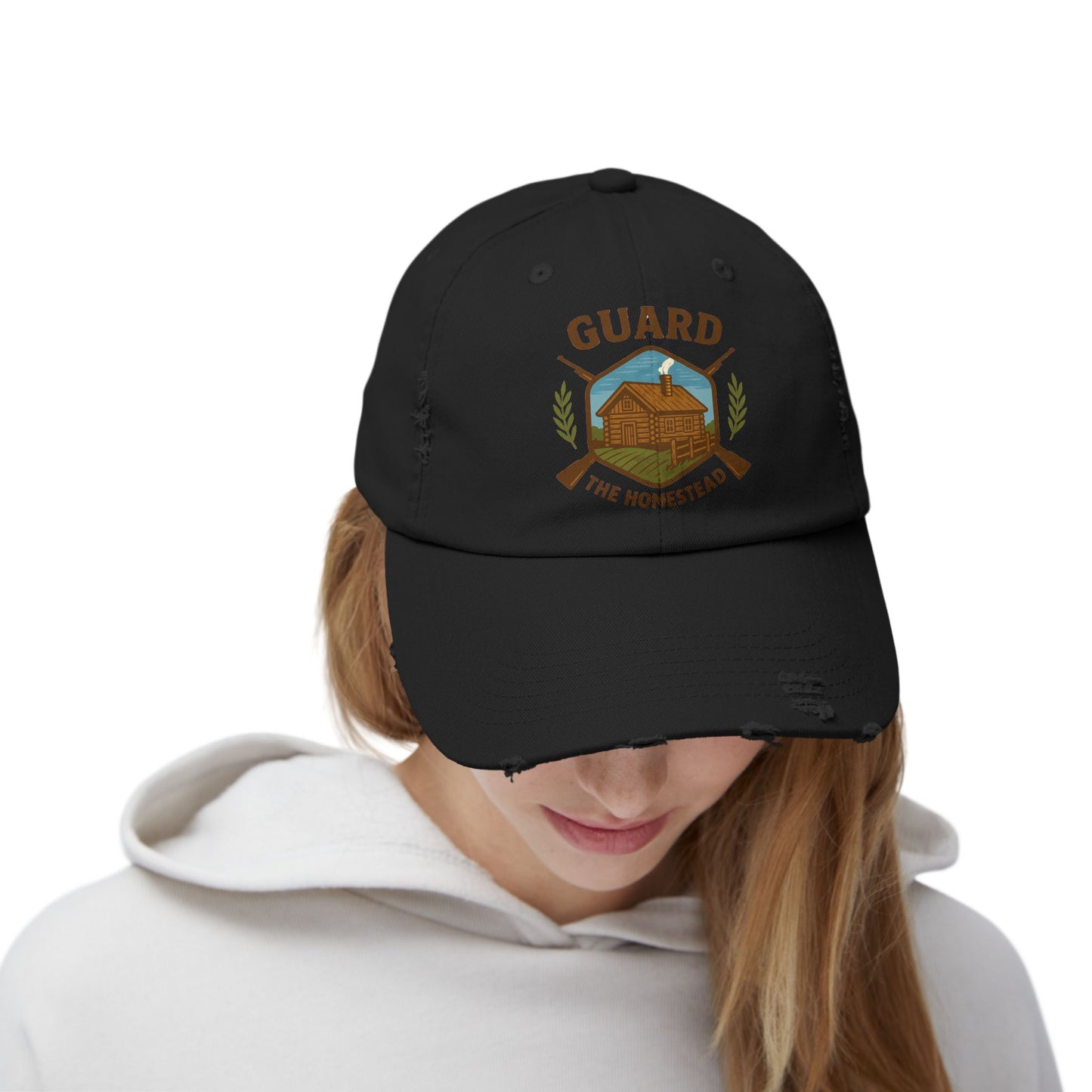 Distressed Cap Guard the Homestead Embroidered Patch