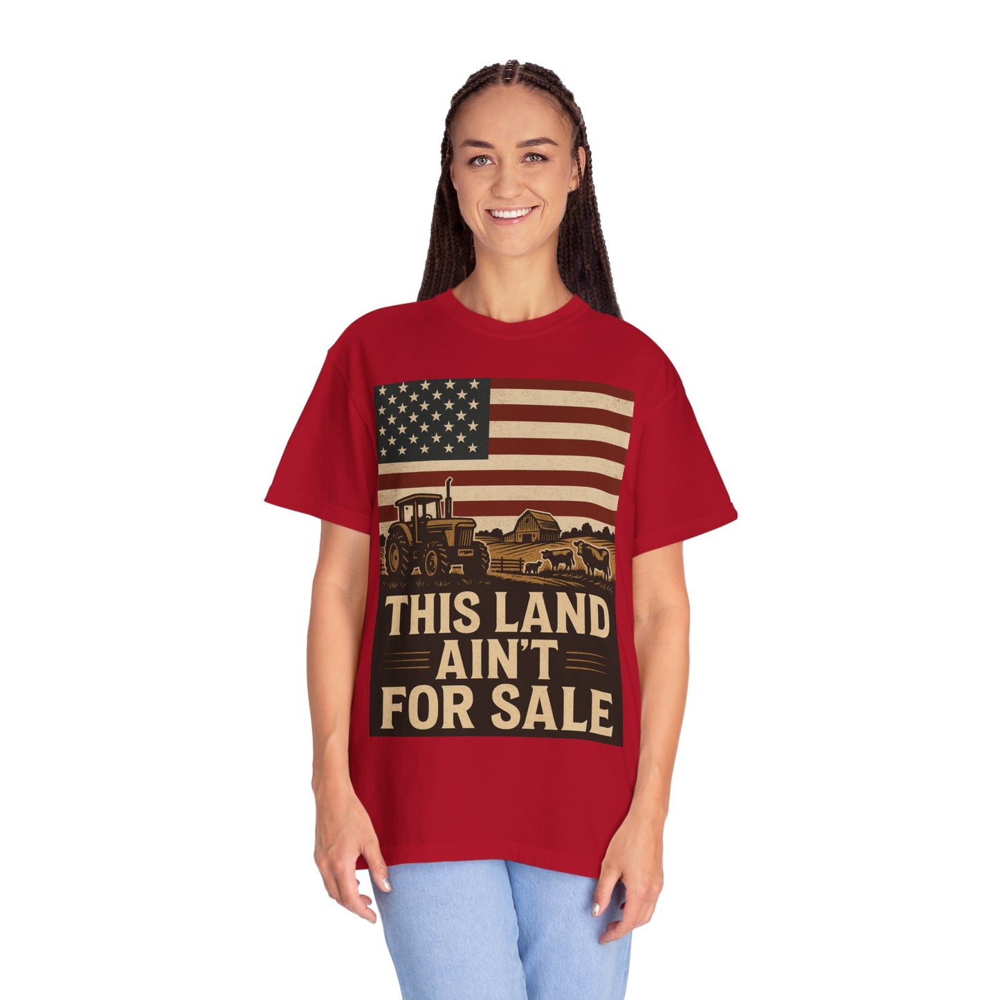 Patriotic Farm Life T-Shirt | This Land Ain't For Sale | Guard The Homestead