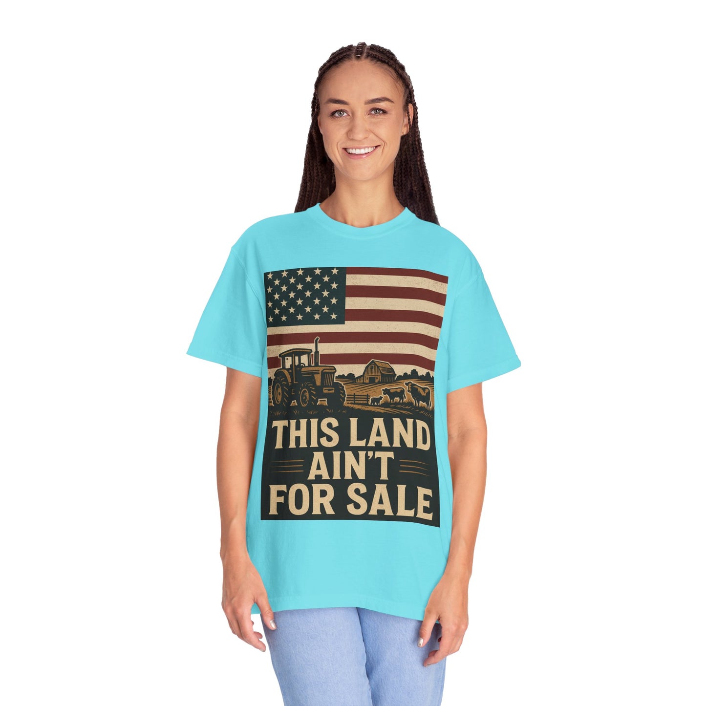 Patriotic Farm Life T-Shirt | This Land Ain't For Sale | Guard The Homestead