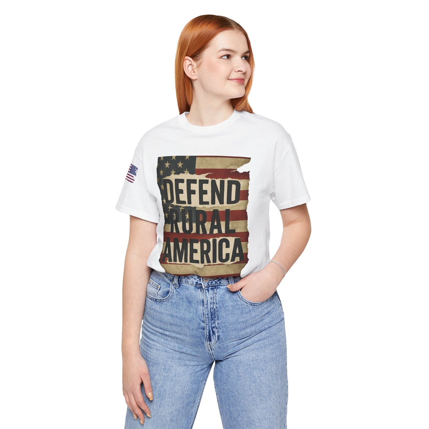 Defend Rural America Unisex Tee - Patriotic Short Sleeve Shirt