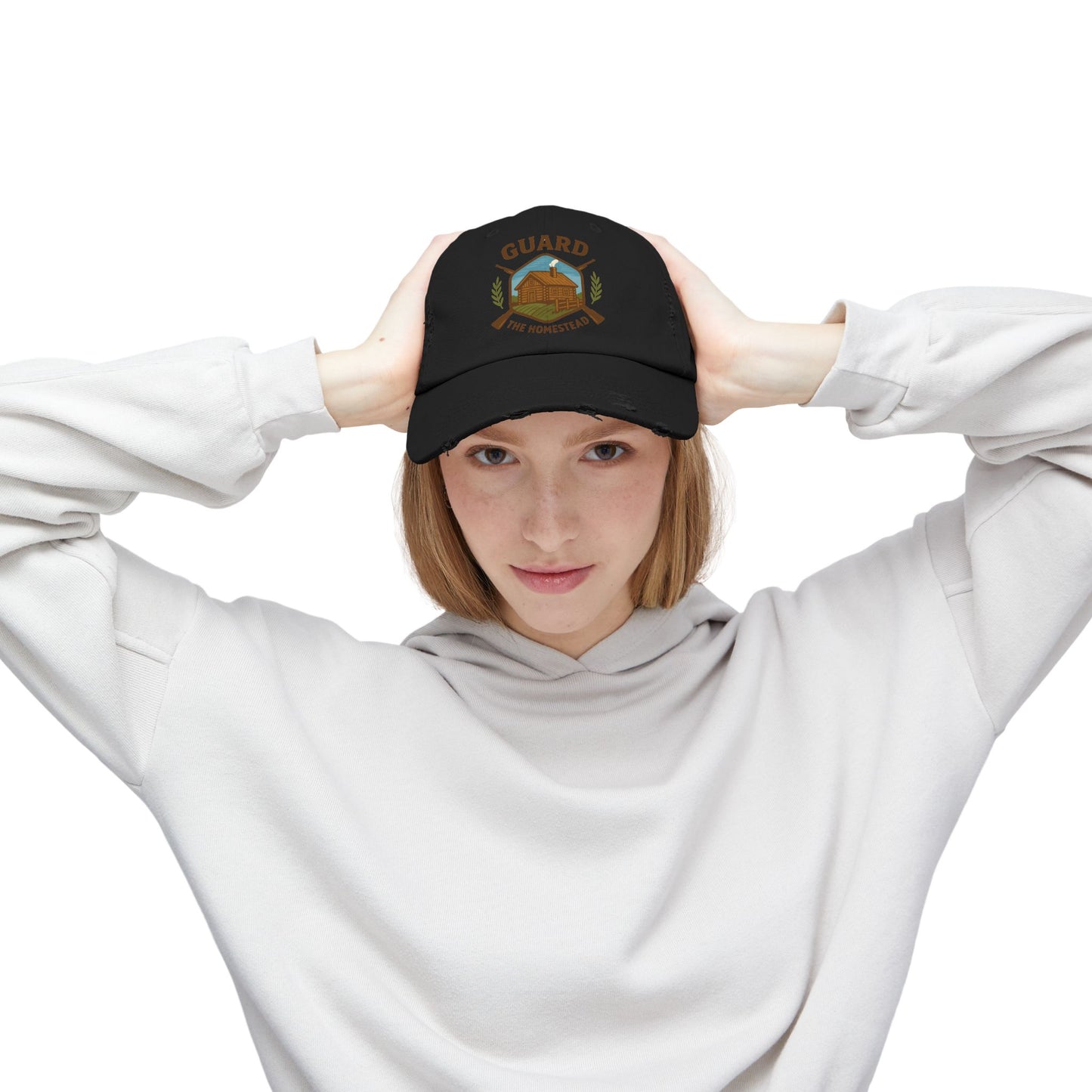 Distressed Cap Guard the Homestead Embroidered Patch