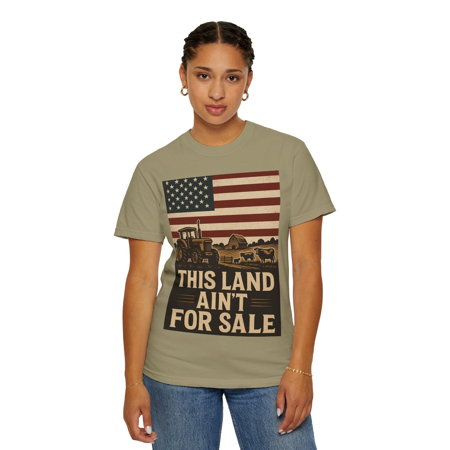 Patriotic Farm Life T-Shirt | This Land Ain't For Sale | Guard The Homestead