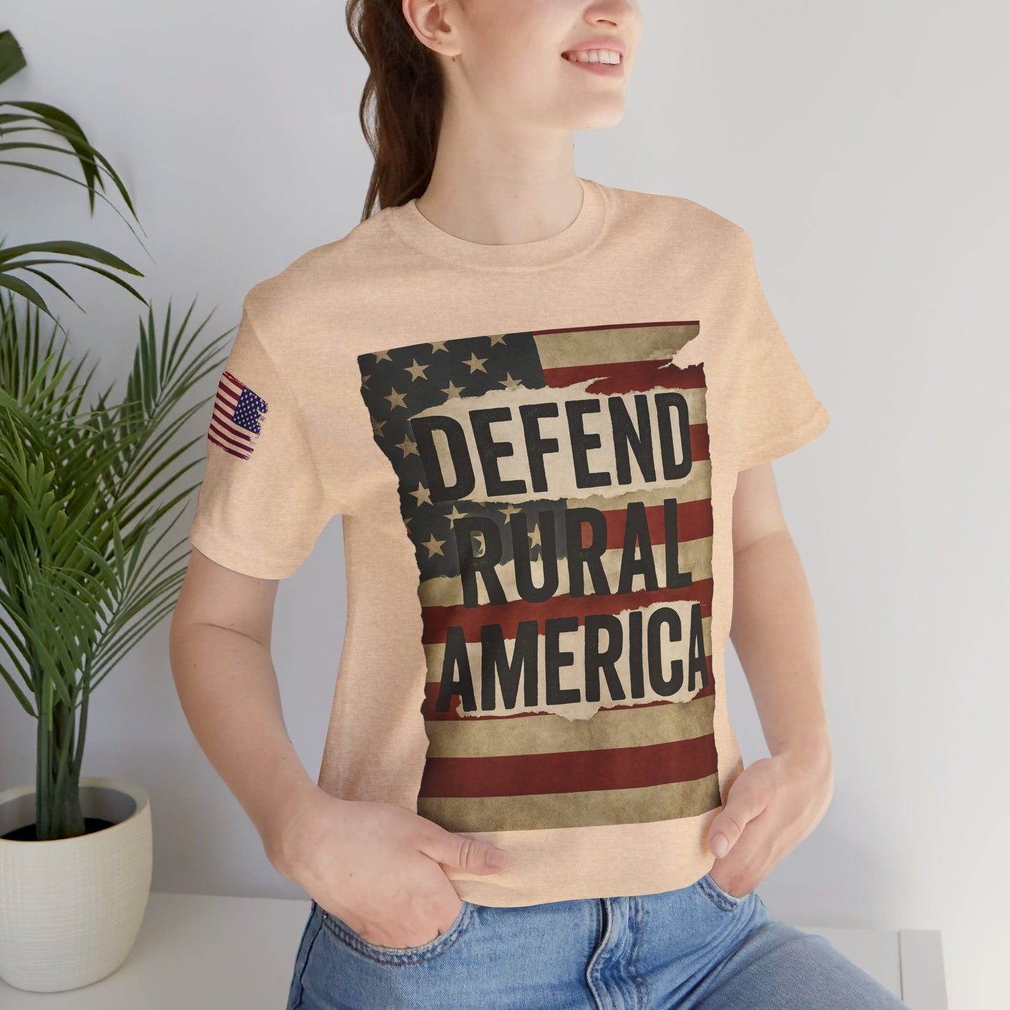 Defend Rural America Unisex Tee - Patriotic Short Sleeve Shirt