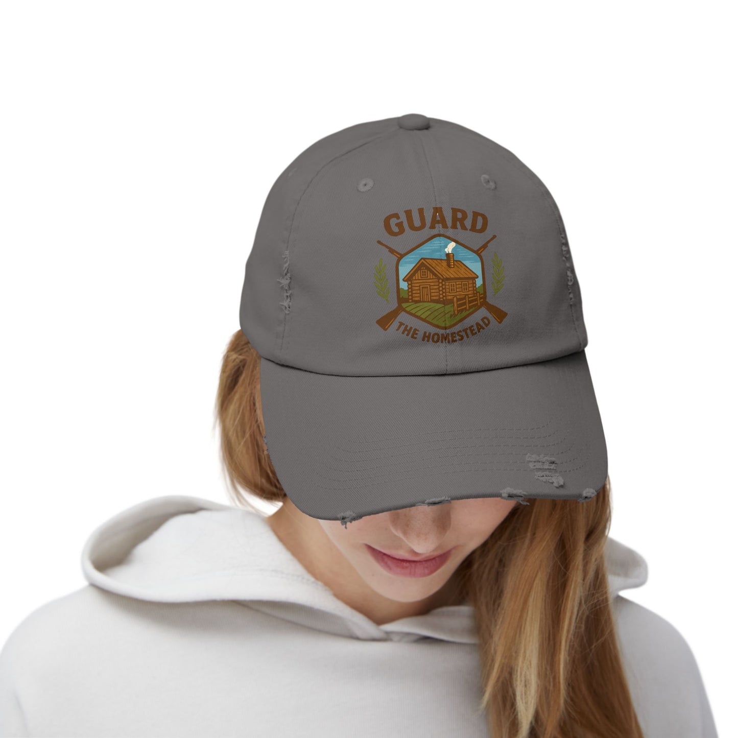 Distressed Cap Guard the Homestead Embroidered Patch