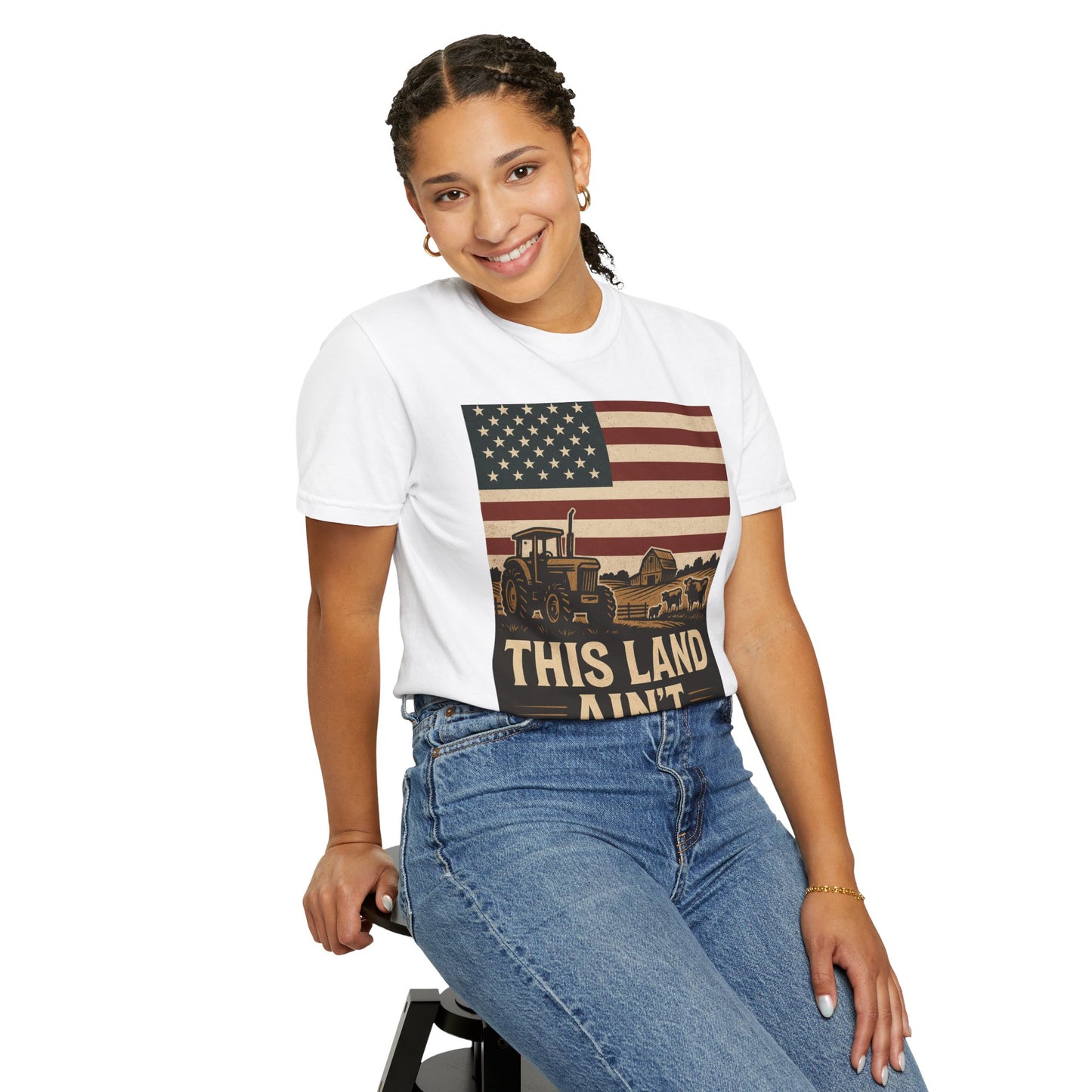 Patriotic Farm Life T-Shirt | This Land Ain't For Sale | Guard The Homestead