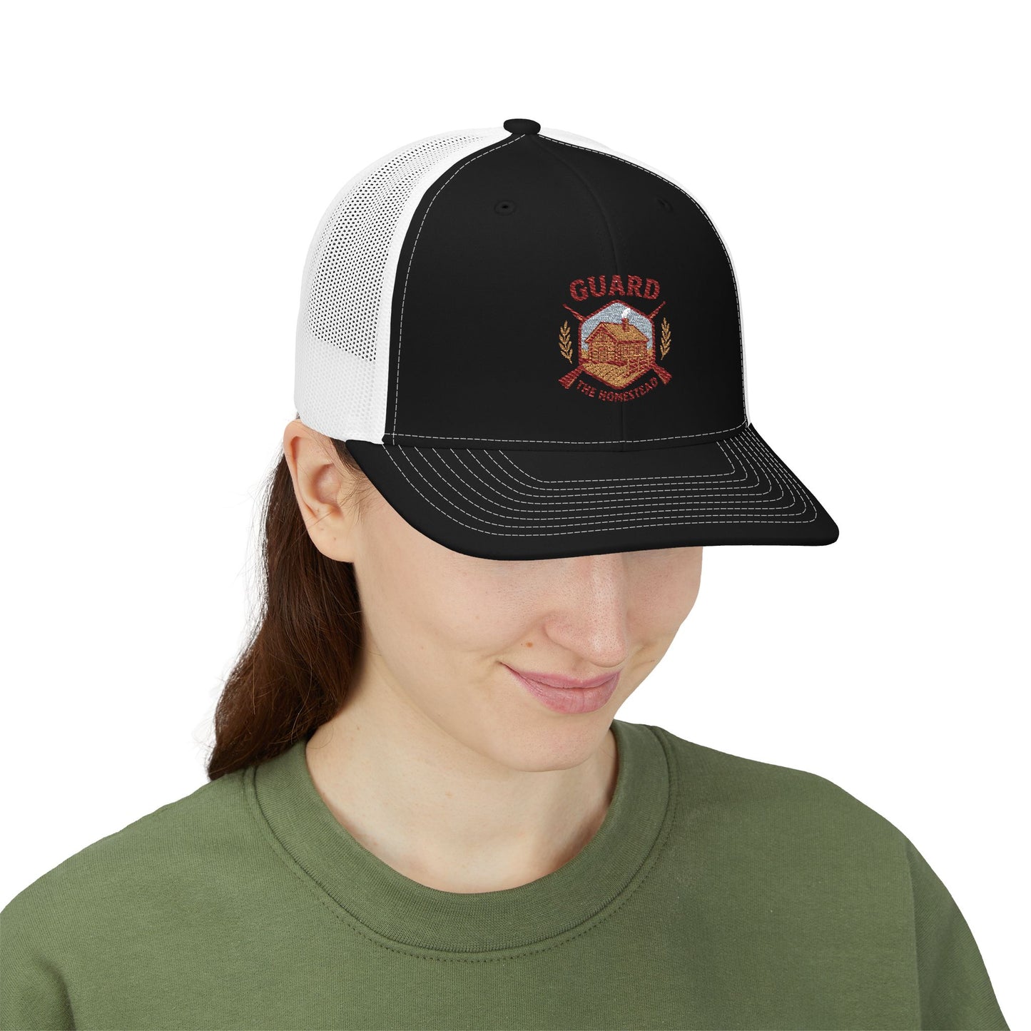 Guard the Homestead Snapback Trucker Cap (Embroidery)