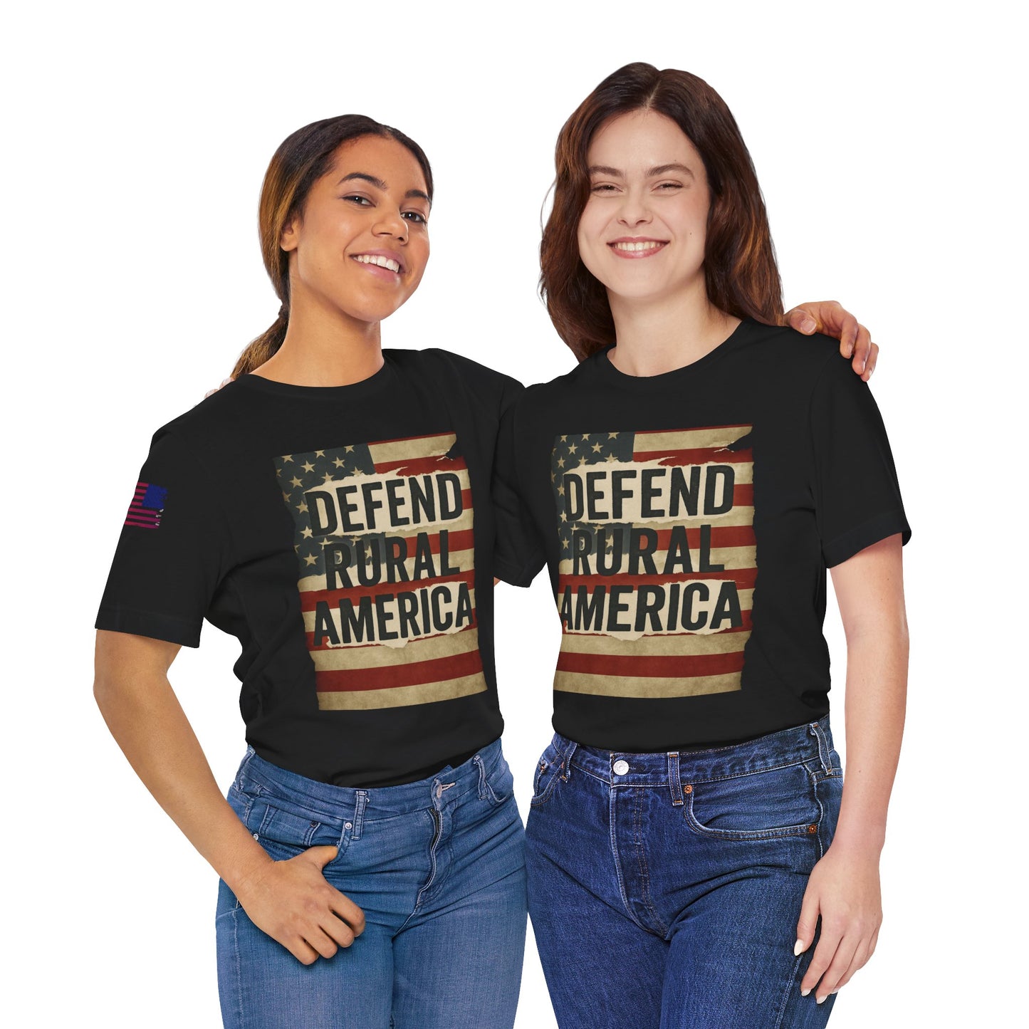 Defend Rural America Unisex Tee - Patriotic Short Sleeve Shirt