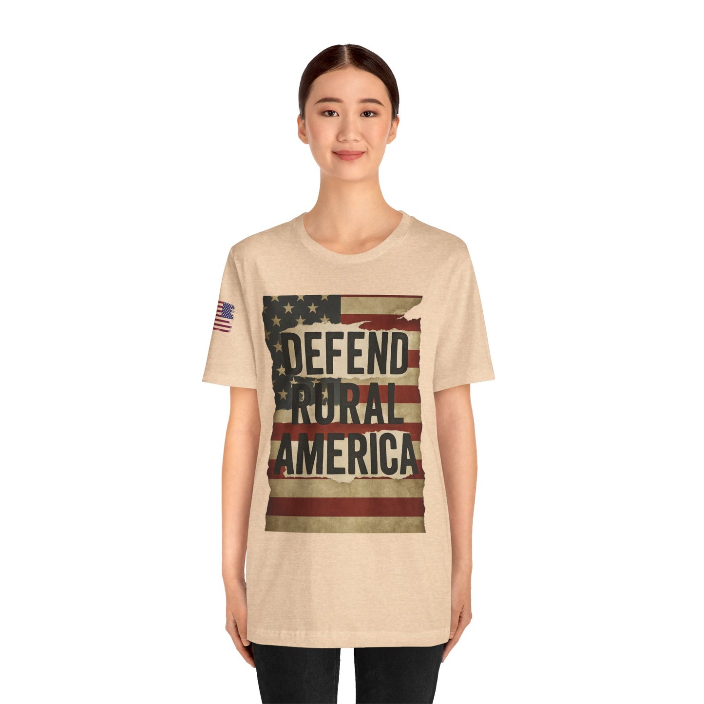Defend Rural America Unisex Tee - Patriotic Short Sleeve Shirt