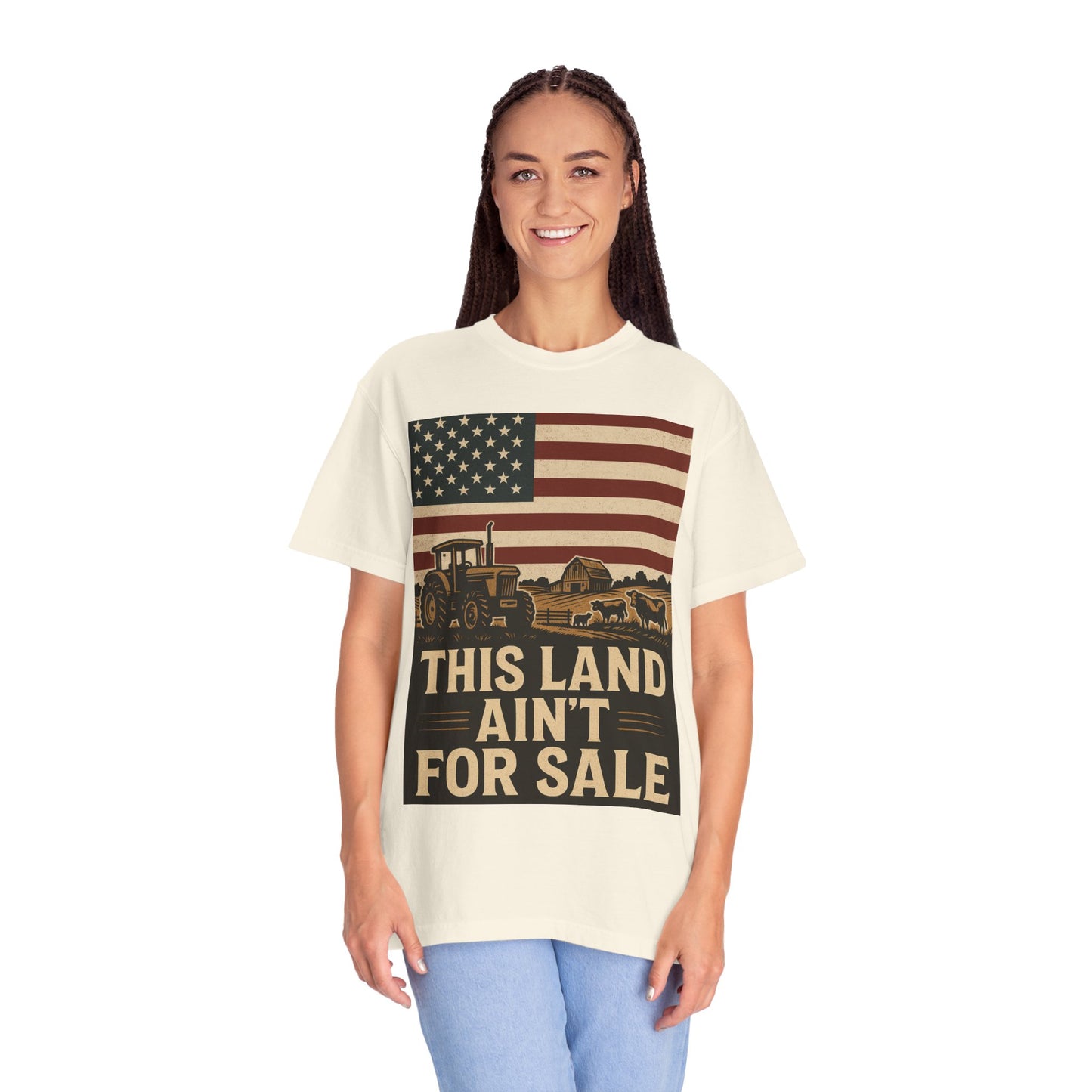 Patriotic Farm Life T-Shirt | This Land Ain't For Sale | Guard The Homestead