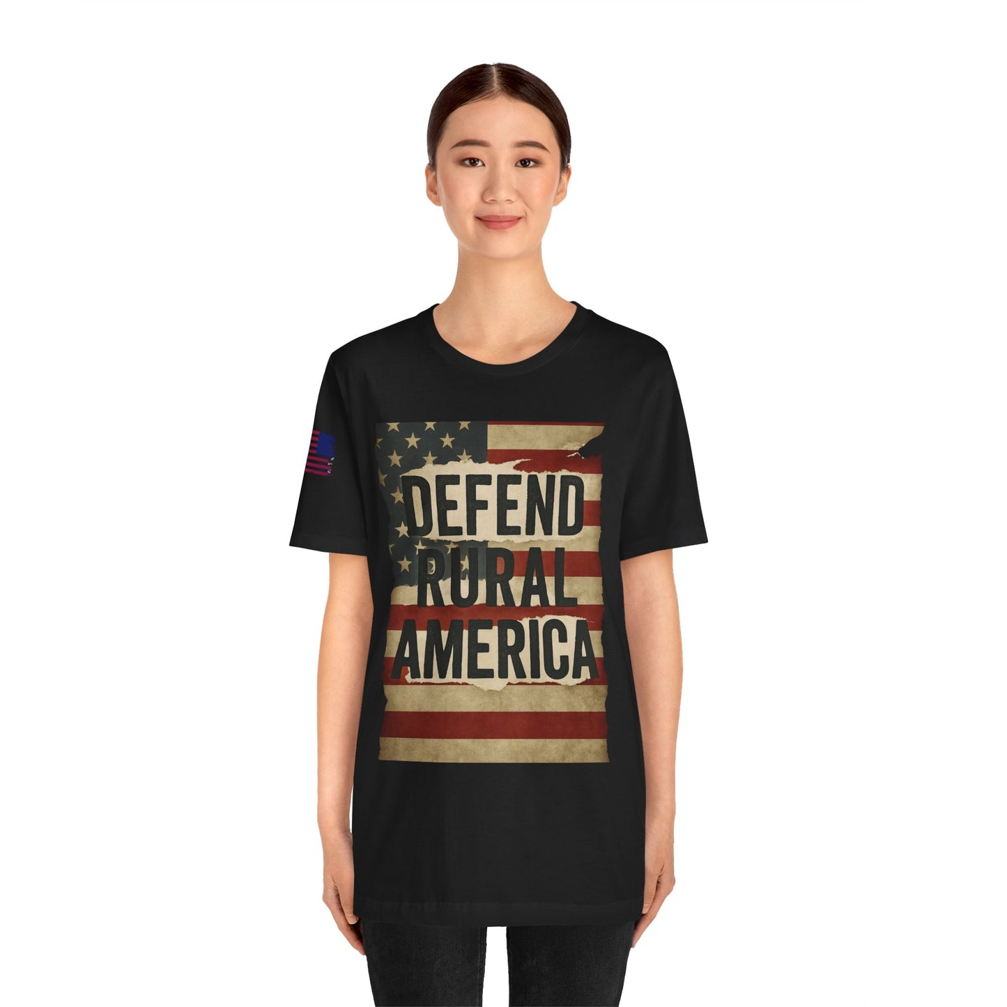 Defend Rural America Unisex Tee - Patriotic Short Sleeve Shirt