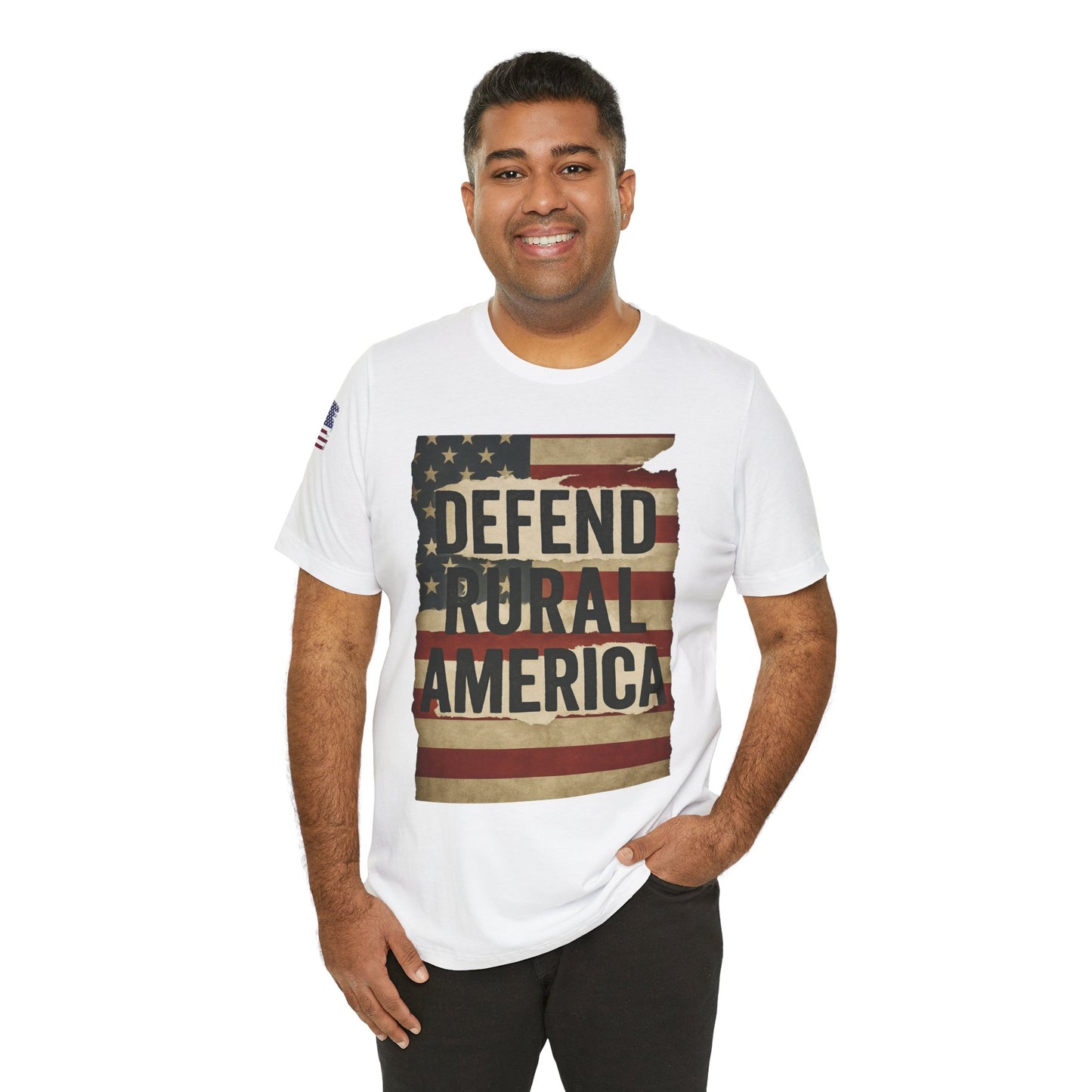 Defend Rural America Unisex Tee - Patriotic Short Sleeve Shirt